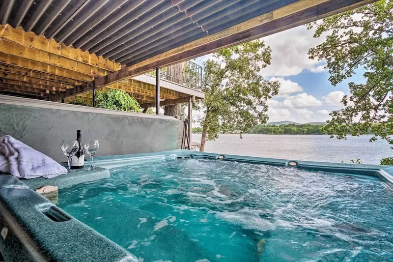 Lakefront Hot Springs Home