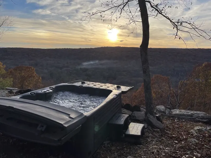 Mountainside Spa With View